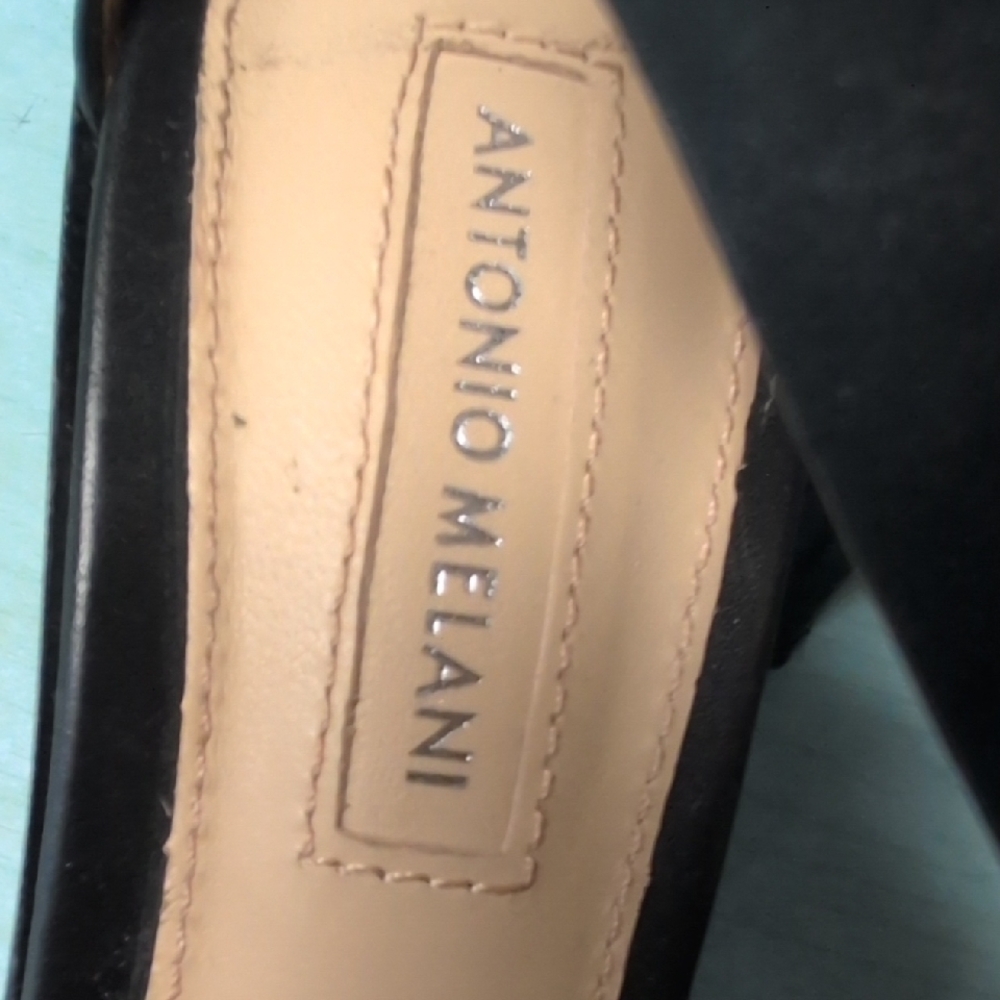 ANTONIO MELANI Black Strappy Heels - Picture 7 of 7